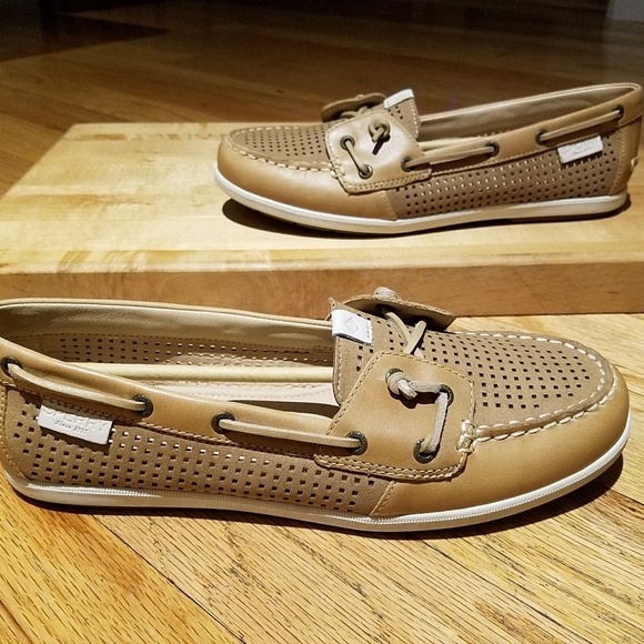Sperry Coil ivy pref tan leather boat shoes sz 9.5 - Picture 2 of 7